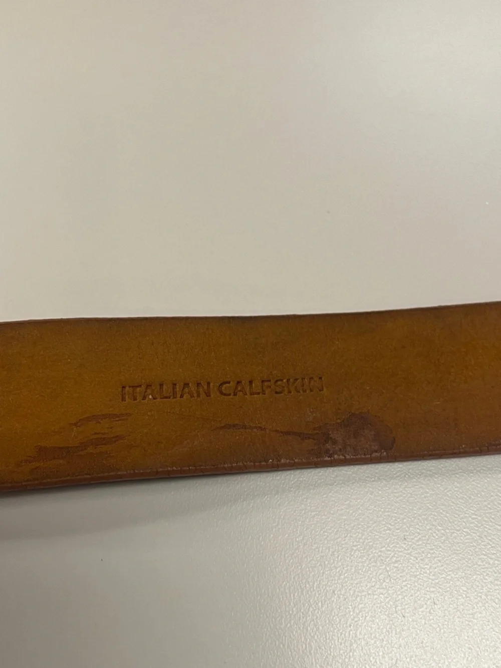Remo Tulliani Textured Brown Leather Belt with Silver Buckle